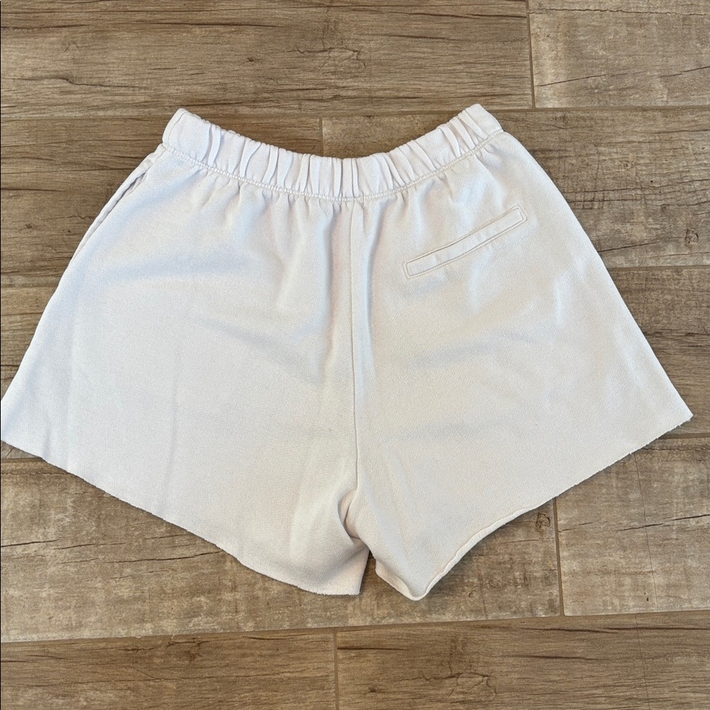 Aerie Women's White Casual Sweat Shorts - Picture 2 of 3